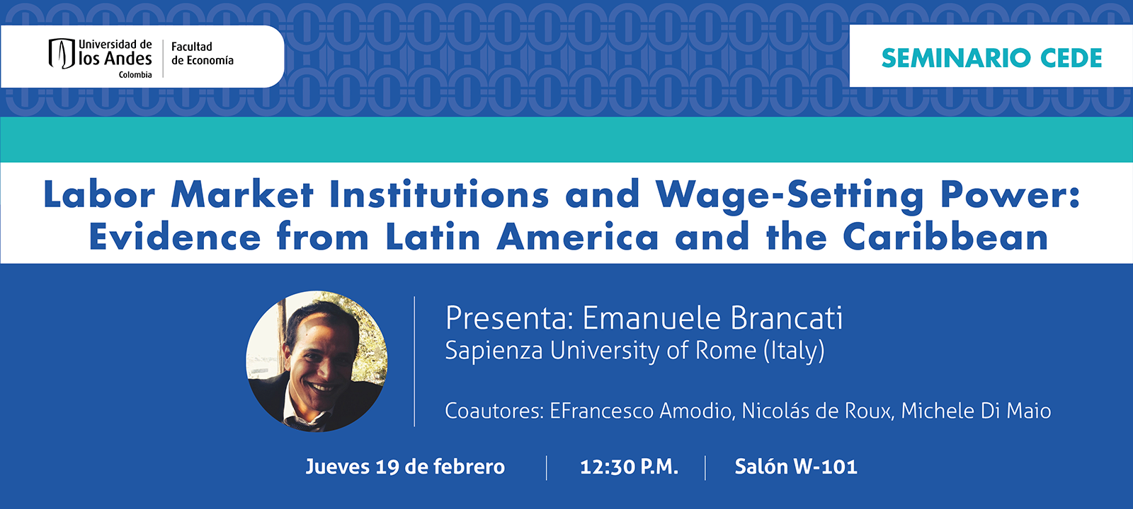 Imagen Seminario CEDE - Emanuele Brancati