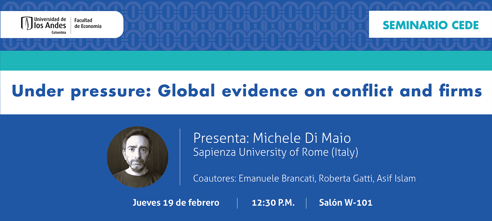 Imagen Seminario CEDE - Michele Di Maio
