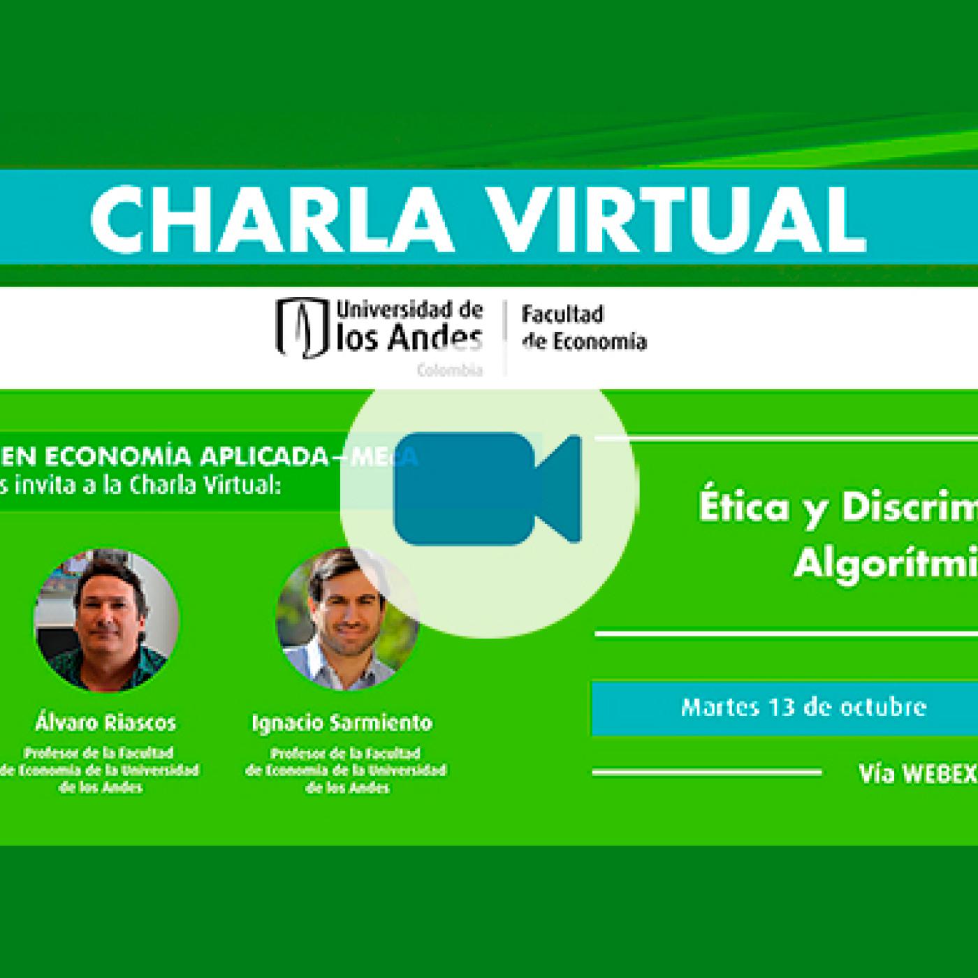 Charla virtual "Ética y Discriminación algorítmica"