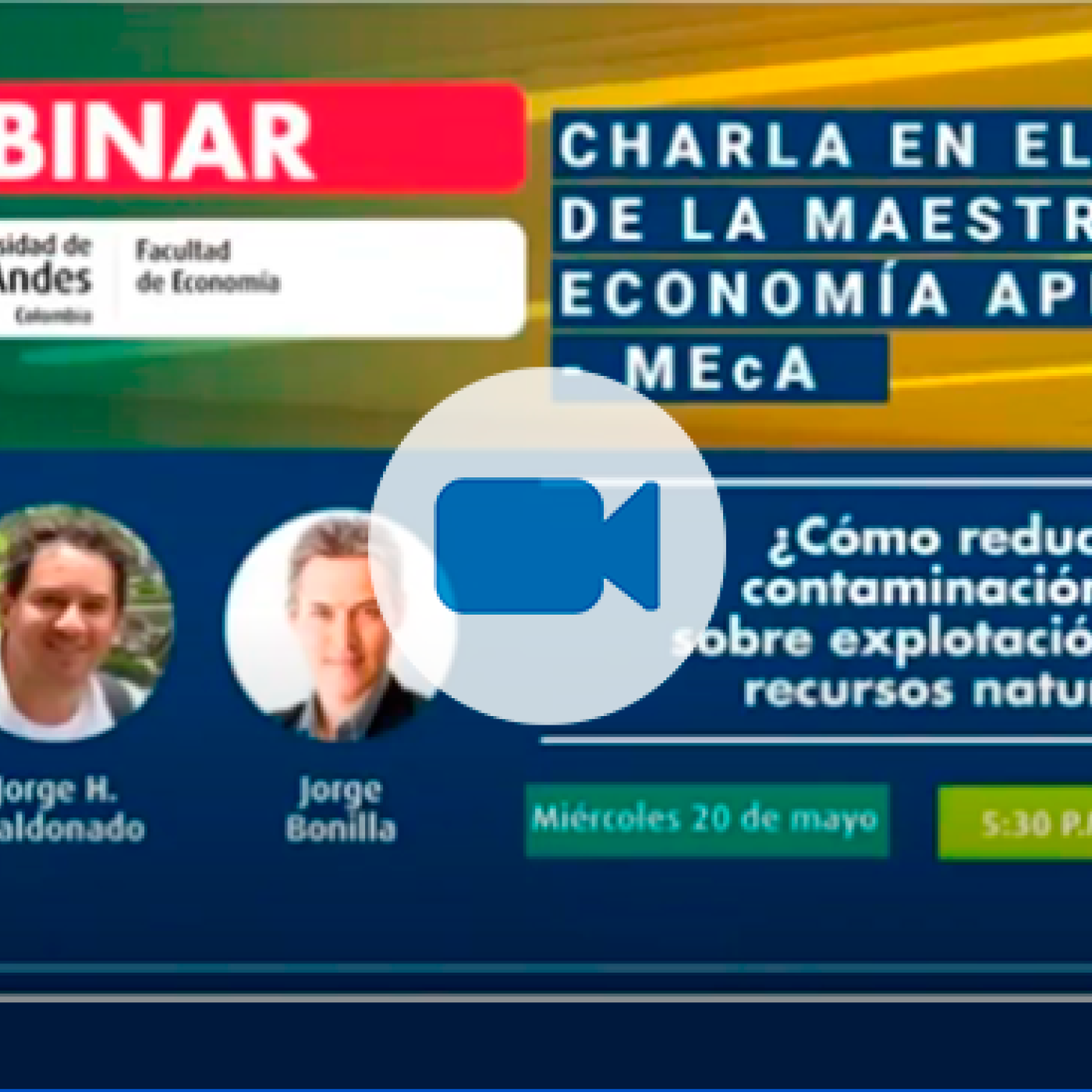 Webinar "¿Cómo reducir la contaminación y la sobre explotación de los recursos naturales?"