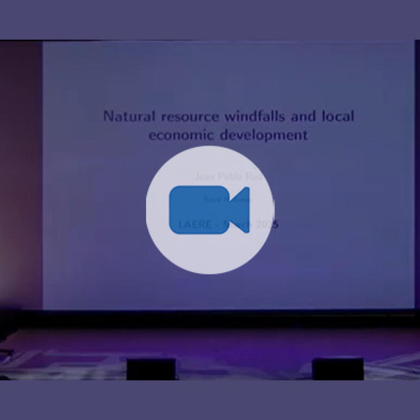Plenary Session | Natural Resource Windfalls and Local Economic Development | LAERE 2025