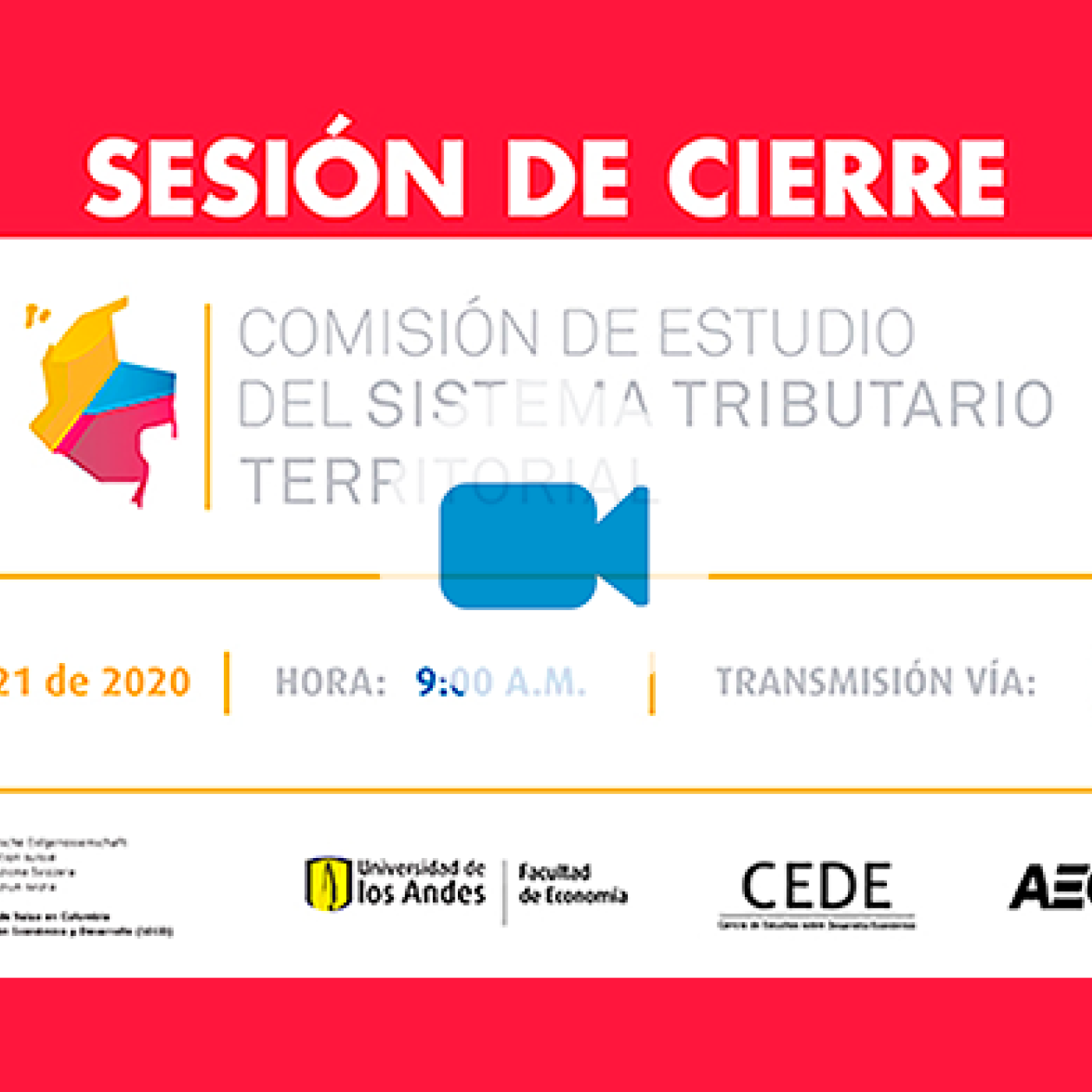 Sesión de cierre Comisión de Estudio del Sistema Tributario Territorial