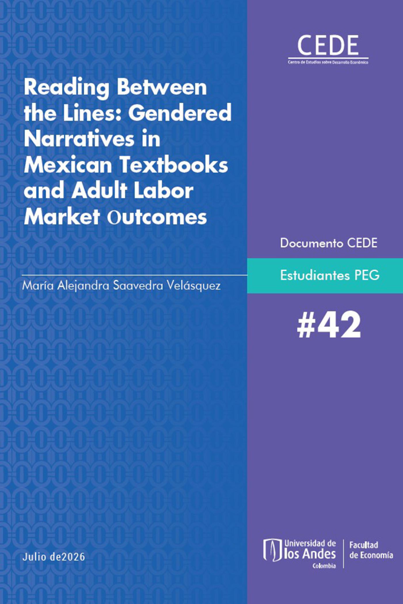 Reading Between the Lines: Gendered Narratives in Mexican Textbooks and Adult Labor Market Outcomes