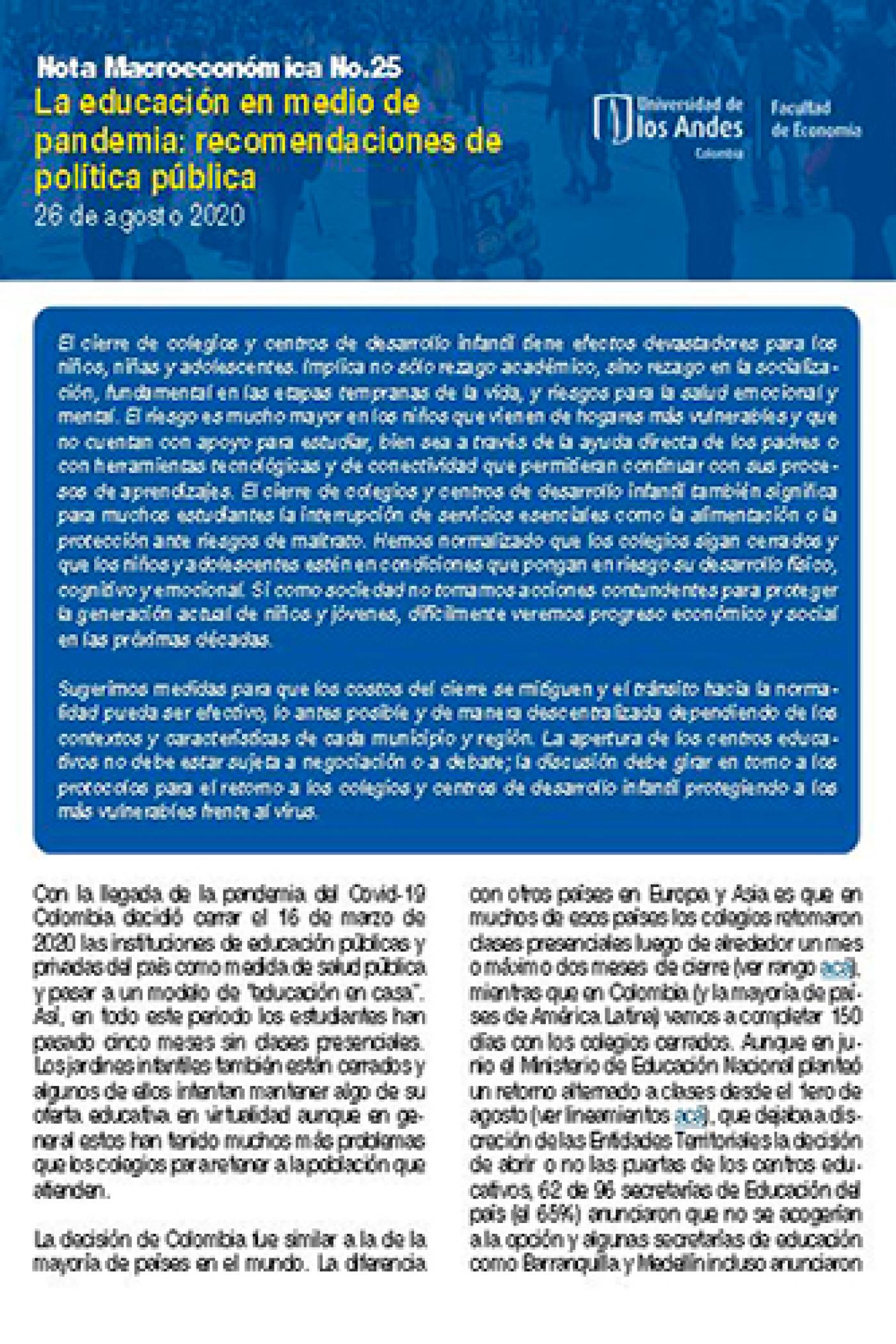 Nota Macro No. 25